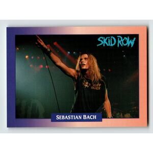 Skid Row Sebastian Bach 1991 Rockcards Brockum #167